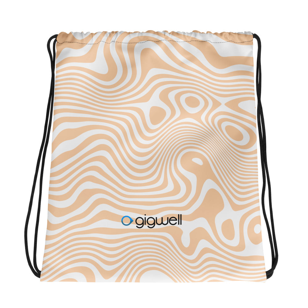 Bass Waves drawstring bag