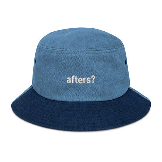 Afters? denim bucket hat