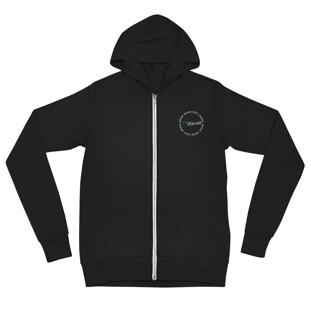 Embroidered Zip Hoodie (Unisex)